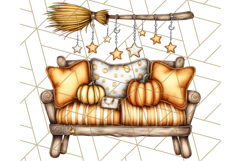 Halloween Fairy House Clipart PNG, Spooky Cottage Art Product Image 3