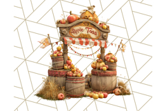 Autumn Circus Clipart Carnival Tent Fall PNG, Vintage Circus Product Image 3