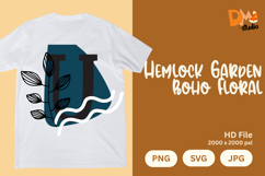 Hemlock Garden Boho Floral Monogram Product Image 1