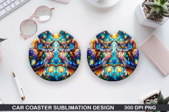 Car Coaster Sublimation| Mythical Coaster PNG Design Product Image 1