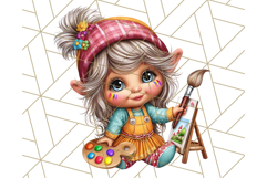 Gnomes at Work Clipart PNG, Cute Gnomes PNG Illustration Product Image 3