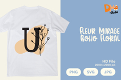 Fleur Mirage Boho Floral Monogram Product Image 1