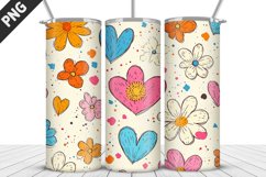 Lovely Hearts Tumbler Design | Valentine&#039;s Day Tumbler Wrap Product Image 4