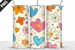 Lovely Hearts Tumbler Design | Valentine's Day Tumbler Wrap Product Image 4