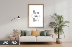 Bright Living Frame Mockup PSD Product Image 1