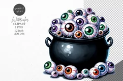 Halloween clipart, Eyeballs clipart, Kids Halloween Product Image 1