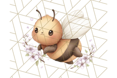 Adorable Bee Clipart PNG, Cute Bees and Accessories PNG Product Image 3