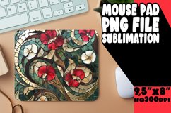Sparkly Flower Mouse Pad Sublimation Art PNG Product Image 1