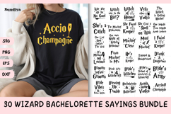 30 Wizard Bachelorette Party Sayings SVG Bundle Product Image 1