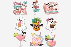 Summerween Clipart PNG Bundle | Cute Spooky Beach Halloween Product Image 3