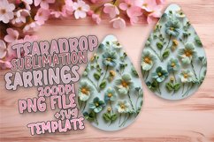 Blossom Bliss Teardrop Earrings - Sublimation Spectra Product Image 1