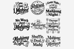 Mahjong Phrases PNG Bundle | 39 Mahjong Quote Designs Product Image 4