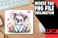 Blissful Mouse Pad Sublimation Magic, Cute Easter Product Image 1