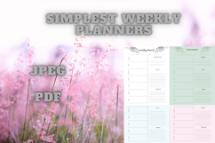 best simplest weekly planner freebie 39,free Weekly planners Product Image 3