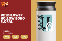 Wildflower Hollow Boho Floral Monogram Product Image 1