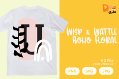 Wisp &amp; Wattle Boho Floral Monogram Product Image 1