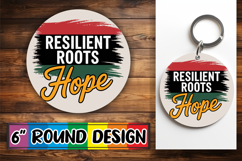 Cheerful Car Coaster Circle PNG, Juneteenth Product Image 1