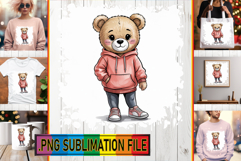 Unique TSHIRT Art Designs PNG, Teddy Bear Product Image 1