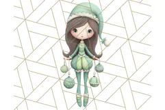 Christmas Whimsy Clipart, Holiday Kids PNG Graphics Product Image 3