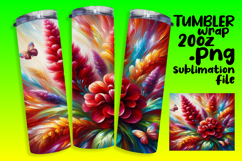 20oz Tumbler Template for Personal Use , Flowers Product Image 1