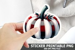 Halloween Pumpkin Sticker| Halloween Sticker PNG Design Product Image 1