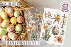 Spring sticker Sheet Easter Props Flowers Eggs Bunny Carrot Product Image 1