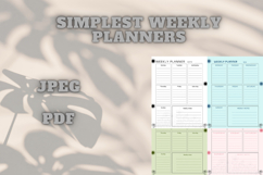 best simplest weekly planner freebie 48,free Weekly planners Product Image 3