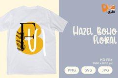Hazel Boho Floral Monogram Product Image 1