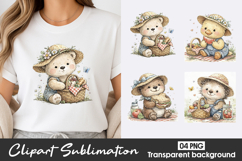 Cute Scarecrow Friends Clipart PNG Product Image 1