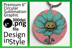 Retro Floral Fusion: Sublimation Sensation PNG Product Image 1