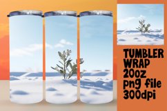 Tranquil Winter Landscape Tumbler Sublimation Art Product Image 1