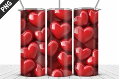 Valentines Love Skinny Tumbler PNG Wrap| Valentines Tumbler Product Image 4
