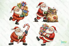 Funny Santa Claus Clipart Product Image 1
