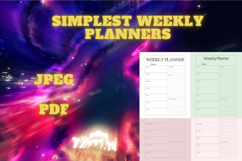 best simplest weekly planner freebie 41,free Weekly planners Product Image 3