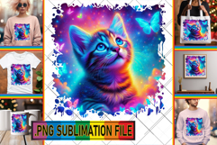 Stylish TOTE BAG Gift Ideas PNG, Cat Product Image 1