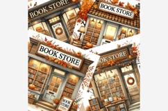 Autumn Book Shop Clipart Bundle | 14 JPEG Files, Cozy Fall Product Image 6