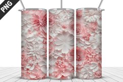 Flowers Tumbler Wrap | Sublimation Design | Tumbler PNG Product Image 1