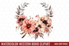 Watercolor Western Boho Clipart Product Image 1