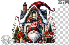 Christmas Gnome Sublimation - Clipart PNG Design Product Image 1