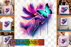 Vibrant TSHIRT Magic Ideas PNG, Butterfly Product Image 1