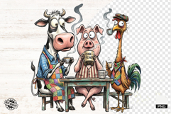 Whimsical Animal Drink Coffee - Whimsical Animals Clipart Product Image 1