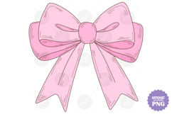 Coquette Girly Halloween Pumpkin Pink Bow Clipart PNG Bundle Product Image 14