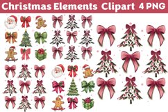 Christmas Elements Clipart PNG Product Image 1