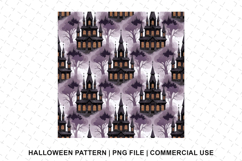 Halloween House Pattern Png | Sublimation | Digital Paper Product Image 1