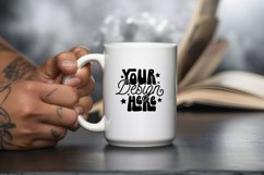 15 oz Mug MockUp, Man Mug Mockup, Ceramic Mug Mockup Product Image 1