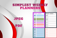 best simplest weekly planner freebie 65, free Weekly planner Product Image 1