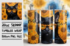 Whiskered Magic in 3D: Glossy Tumbler Charm Product Image 1