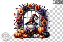 Halloween Gnome Sublimation - Halloween Clipart PNG Product Image 1