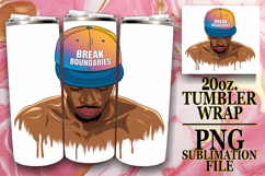 Sweet Sublimation 20oz tumbler wrap, Afro Mam Product Image 1