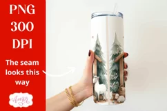 Christmas nativity tumbler wrap PNG for sublimation Product Image 2